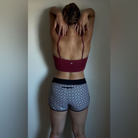 Champion Running Shorts Lined Black White Medium Athletic Workout Sporty - Picture 4 of 12